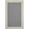 Modern Hand Tufted Wool / Silk (Silkette) Grey 5' x 8' Rug