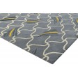 Modern Hand Tufted Wool Grey 5' x 7' Rug