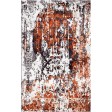 Brown Rust / Cocoa Brown Silken Modern 4x6 Rug