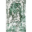 Killarny Green / Desert Ivory Silken Modern 4x6 Rug