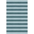 Handmade Light Blue Gray HSCF10CF04 Stripe Rugs 9'X12'