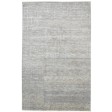 Modern Hand Knotted Wool / Silk (Silkette) Grey 5' x 8' Rug