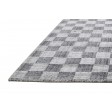 Modern Handloom Wool / Silk (Silkette) Grey 5' x 8' Rug