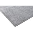 Modern Hand Knotted Wool Grey 4' x 6' Rug