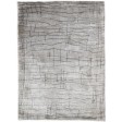 Modern Handloom Silk (Silkette) Grey 5' x 6' Rug