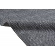 Modern Hand Woven Wool / Silk (Silkette) Charcoal 4' x 6' Rug