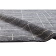 Modern Handloom Silk (Silkette) Charcoal 5' x 6' Rug