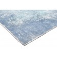 Modern Hand Woven Silk (Silkette) Blue 5' x 7' Rug