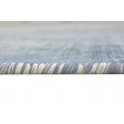 Modern Hand Woven Silk (Silkette) Blue 5' x 6' Rug