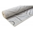 Modern Hand Woven Silk (Silkette) Grey 5' x 8' Rug