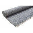 Modern Hand Knotted Wool / Silk (Silkette) Dark Grey 4' x 8' Rug