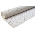 Modern Hand Woven Silk (Silkette) Grey 5' x 8' Rug