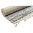 Modern Hand Knotted Wool Grey 6' x 8' Rug