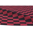 Modern Jacquard Loom Wool / Silk (Silkette) Red 4' x 7' Rug