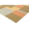 Modern Jacquard Loom Wool / Silk (Silkette) Brown 5' x 7' Rug