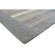 Traditional-Persian/Oriental Hand Woven Wool Dark Grey 6' x 8' Rug