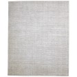 Modern Handloom Jute / Silk (Silkette) Grey 8' x 10' Rug