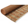 Modern Hand Knotted Wool Silk Blend Rust 6' x 9' Rug