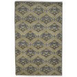 Modern Hand Knotted Wool Grey 5' x 8' Rug