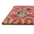 Shag Hand Knotted Wool Red 4' x 6' Rug