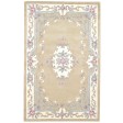 Traditional-Persian/Oriental Hand Tufted Wool Beige 5' x 8' Rug