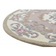 Traditional-Persian/Oriental Hand Tufted Wool Pink 4' x 4' Rug