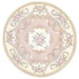 Traditional-Persian/Oriental Hand Tufted Wool Pink 4' x 4' Rug