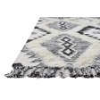 Modern Dhurrie Wool Charcoal 5' x 8' Rug