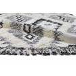 Modern Dhurrie Wool Charcoal 5' x 8' Rug