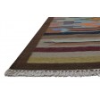 Traditional-Persian/Oriental Dhurrie Wool Brown 4' x 6' Rug