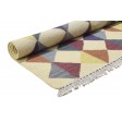 Modern Dhurrie Wool Multi Color 5' x 7' Rug