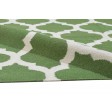 Modern Dhurrie Wool Green 5' x 8' Rug
