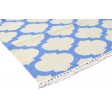 Modern Dhurrie Wool Blue 5' x 7' Rug