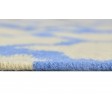 Modern Dhurrie Wool Blue 5' x 7' Rug