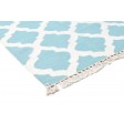 Modern Dhurrie Wool Teal Blue 3' x 5' Rug