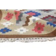 Traditional-Persian/Oriental Dhurrie Wool Brown 5' x 7' Rug