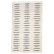 Modern Dhurrie Wool Ivory 4' x 6' Rug