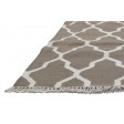 Modern Dhurrie Wool Beige 4' x 6' Rug