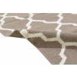 Modern Dhurrie Wool Beige 4' x 6' Rug