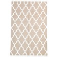 Modern Dhurrie Wool Beige 4' x 6' Rug