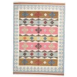 Traditional-Persian/Oriental Dhurrie Wool Multi Color 5' x 7' Rug