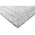 Modern Hand Knotted Wool Grey 9' x 12' Rug