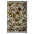 Handmade Wool Floral Ivory/ Green 5x8 lt1036 Area Rug