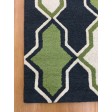 Handmade Wool Modern Blue/ Green 5x8 lt1091 Area Rug