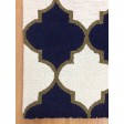 Handmade Wool Modern Ivory/ Blue 5x8 lt1175 Area Rug