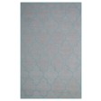 Handmade Wool Modern Ivory/ L.Blue 5x8 lt1240 Area Rug