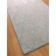 Handmade Wool Modern Ivory/ L.Blue 5x8 lt1240 Area Rug