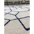 Handmade Wool Modern Ivory/ Blue 5x8 lt1251 Area Rug