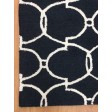 Handmade Wool Modern Charcoal/ Ivory 5x8 lt1287 Area Rug