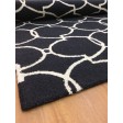 Handmade Wool Modern Charcoal/ Ivory 5x8 lt1287 Area Rug
